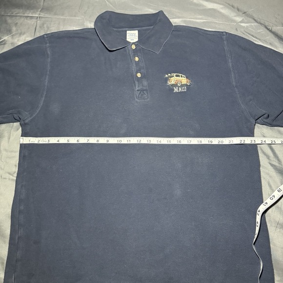 Vintage Y2K Polo Maui Embroidered Mens Size L Hawaiian Beach Outdoors Ocean - Picture 2 of 7